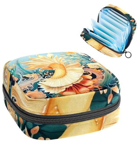 Sea Slug-896 Set für die erste Periode für Mädchen, Tampon-Slipeinlagen, Menstruations-Geldbörse, Stilleinlagen-Halter mit Reißverschluss, hygienischer Serviettenbeutel-Organizer