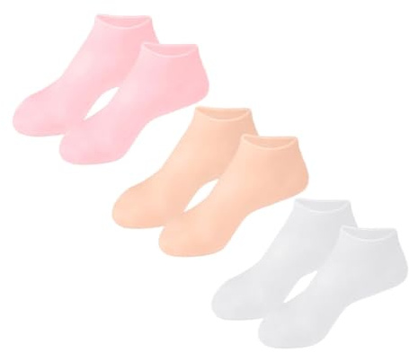 SHERCHPRY Feuchtigkeitssocken für Trockene Füße Wiederverwendbare Silikonsocken zur Nachtpflege Fußmasken-überzieher für Feuchtigkeitsversorgung der Füße