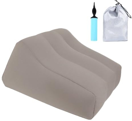 Cuscino sollevatore gambe - letto | Tomaia in memory foam | Schiuma sollevante per arti | Cuscino di riposo gonfiabile | Supporto morbido portatile per allineamento fianchi e