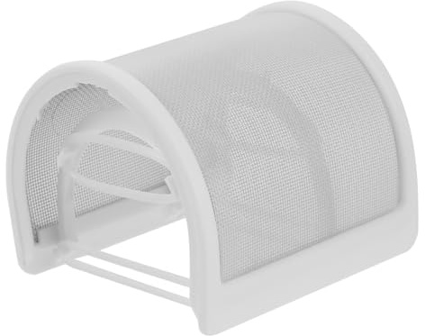 HOMSFOU Mikrofon mit Weißem Windschutz U-förmiger Popfilter aus Metall zur Verhinderung von Speichelabwehr für Handmikrofone bei Aufnahme und Spracherkennung