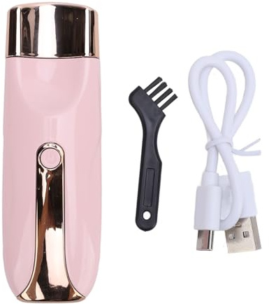 Beheizter Wimpernzange, schnelles Aufheizen, 3 Stufen, Temperaturregelung, sicher, gegen Verbrühungen, langlebig, Typ C, wiederaufladbarer elektrischer Wimpernzange (Rosa)