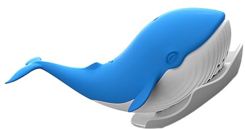 Gadpiparty Silicone Whale-Shaped Tea Infuser Strainer Blue Loose Leaf Tea Filter Food-Grade Silicone for Travel and Home Use