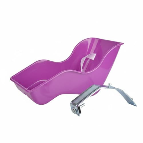 Amagogo Asiento para Muñecas para Bicicleta Infantil Accesorio para Montar Muñecas en Bicicletas Silla de Transporte Accesorio Funcional Estructura Ergonómica Adecuado para Juegos de rol, Púrpura