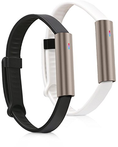 kwmobile 2X Sportarmband kompatibel mit Misfit Ray Armband - Fitnesstracker Band Set aus TPU Silikon