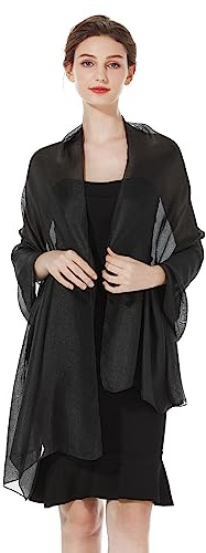 BEAUTELICATE Stola Schal Damen Festlich Leicht Umschlagtücher Halstuch Seidenschal Sommer für Abendkleid Hochzeit Brautkleider Sandstrand
