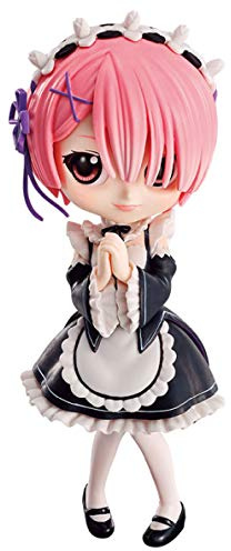 Banpresto-Q Posket Re:Zero, Starting Life in Another World Ram Version A, Multicolore (Bandai 19852)