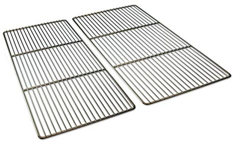 GRILLROSTPROFI 44,4 x 26cm Grillrost Edelstahl/Edelstahl für Weber Spirit I & II E210, E220, S210, S220 ab Baujahr 2013 (mit vorderen Brennerknöpfen)