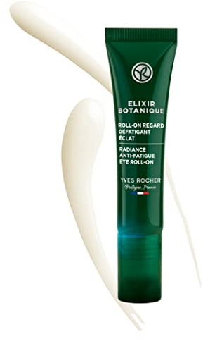 Yves Rocher Roll-on Augen Feuchtigkeitsspendend gegen Müdigkeit & Leuchtkraft, biologischen Ursprungs, 15 ml