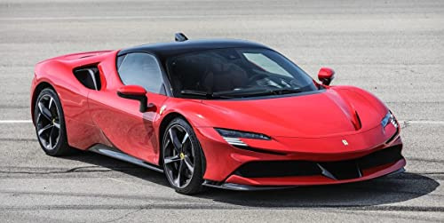 Cialda in Ostia per Decorazione Torte Tema Automobili Sportive (Ferrari SF90)