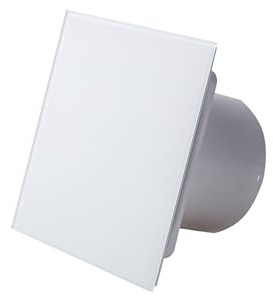 Awenta Kleinraumventilator Wandventilator System Turbo Trax Milchglas 100 M mit Nachlauf & Bewegungssensor