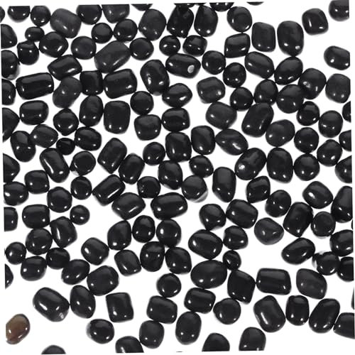 DOITOOL Gravier Noir pour Aquarium Galets Décoratifs Verre Pierres Polies pour Vases Et Jardinières