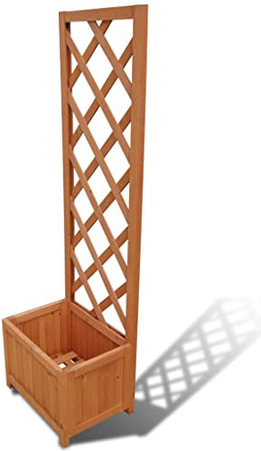 Youuihom Fioriere da Giardino Cassette per la Coltivazione di Ortaggi Fioriera con traliccio 40 x 30 x 135 cm Adatta a Balconi, Verande, Giardini e Cortili