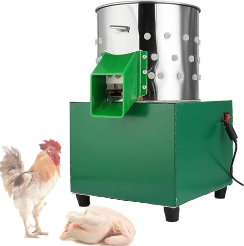 LMYYDES Automatische Federrupfen Maschine Huhn Rupfmaschine, 210W De-Feather Remover Geflügel Maschine, Huhn Rupfmaschine
