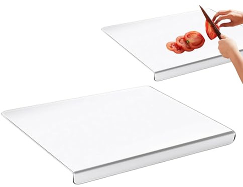 Rrlihjgu Tablas de cortar acrílicas para cocina,Tablas de cortar transparentes para cocina | Bandeja de tabla de cortar acrílica,Tabla de cortar de verduras grande, tablas de cortar transparentes con