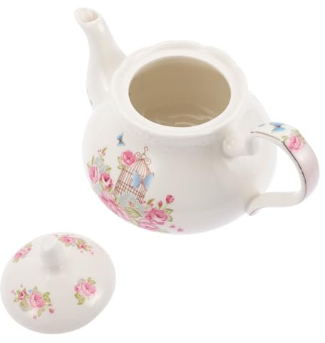 Alipis Keramik Teekanne Kaffeekessel Keramik-wasserkanne Kaffeeaufschäumkanne Milchbehälter Langlebig Und Praktisch Für Küche Und Esstischdekoration