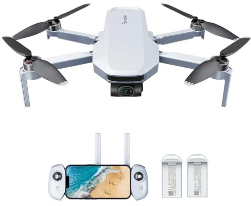 Potensic ATOM GPS Drone, Caméra 4K avec Gimbal à 3 Axes, Moins de 249g, Transm. Vidéo 6KM, QuickShots, Suivi Visuel, 2 Batteries, Temps de Vol 64 Mins, C0