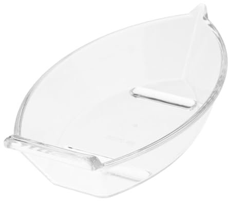 SECFOU Ciotola Per Salsa a Barca Piccola Ciotola Per Condimenti e Snack in Plastica Riutilizzabile 13.5x7.5x3.7cm Per Feste Picnic e