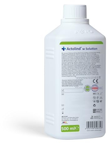 Actolind w Solution 500 ml Antiseptische Wundspüllösung in Sprühflasche Schmerzfreie Reinigung, Spülung und Befeuchtung von akuten, chronischen und infizierten Wunden & Verbrennungen PHMB PZN:10985422