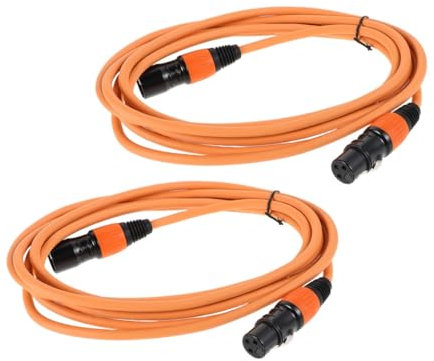 SMASOLO 2 Pièces Câble Xlr Équilibré Mètres Connecteur pour Microphones et Tables de Mixage pour Studios Enregistrement et Performances Direct