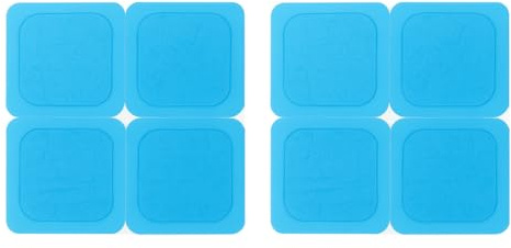 axion 8 gelkuddar 4,5 x 4,5 cm för TENS smärtbehandling och EMS tränare – självhäftande, hudvänlig, återanvändbar – kompatibel med Beurer EM59/EM89 och mer