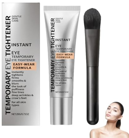 GXGM Crema para el Cuidado de los Ojos, Hidrata la piel Alrededor de los Ojos, Hidratante, Con Pincel, Para Bolsas y Hinchazones Debajo de los Ojos, 20 g