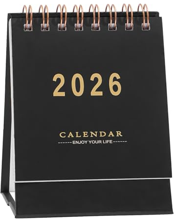 Calendario De Escritorio 2025-2026 Pequeño Planificación Decorativa De
