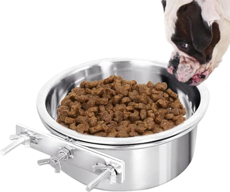 Bandeja de Agua para Perros al Aire Libre, Cuencos para Perros - Bandeja de Agua de Acero Inoxidable para Perros Cuenco de Agua de cratón, para Mascotas Vaso pequeño para Mascotas, Cuencos