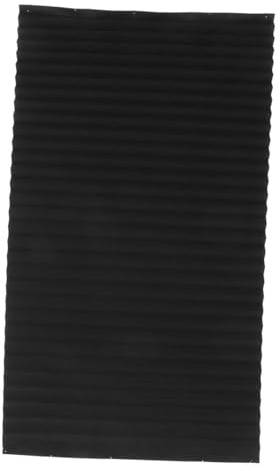 Housoutil Cortina Plisada Adhesiva Opaca para Ventanas, Negro, de Tela sin Tejido, Protección UV e Instalación Fácil, Adecuada para Cocina y Bricolaje