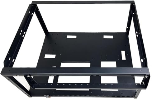 Genérico Compacta para PC: Chasis para Juegos De Marco Abierto, Carcasa De Acero Portátil para Computadora, Torre De Fácil Disipación De Calor, De Construcción De Escritorio DIY | Banco De Pruebas Li