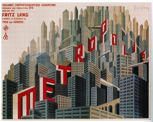Metropolis Fritz Lang Poster 30 x 40 cm