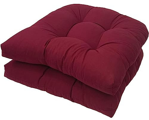 2 Stück wasserdichte Sitzkissen, Outdoor-Stuhlkissen, Outdoor-Stuhlpolster, U-förmige Terrassen-Sitzkissen für Garten, Strand, Pool