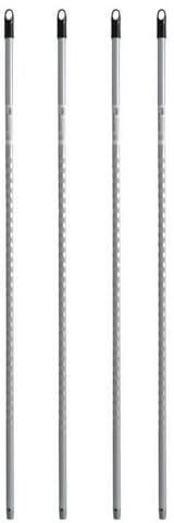 BLANCO PLATA Blancoplata - Palo Titán para Escoba o Fregona de Rosca Universal - 1,40m (4 unidades)