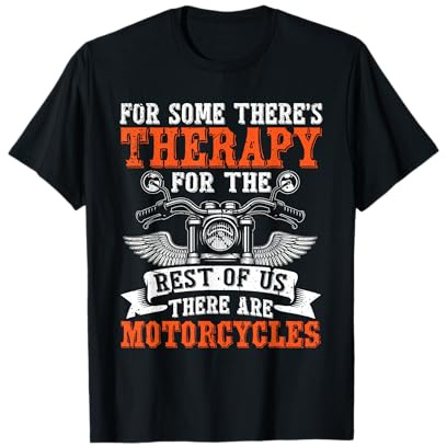 Funny Biker Art for Men Motorcycle Motorbike Rider T-Shirt