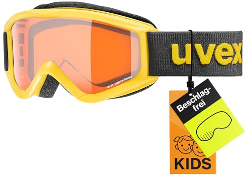 uvex speedy pro - lunettes de ski pour enfants - Catégorie de filtre 2 - anti-buée - yellow sl/lasergold - one size
