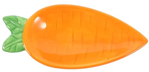 Mobestech Piccolo Piatto in Ceramica Forma di Carota per Salse e Condimenti Vassoio Appetizer Versatile per Sushi Frutta e Antipasti Leggero e Facile da Pulire per Famiglia e Ristoranti