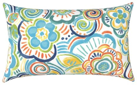 alloneslife Fundas de almohada elásticas para exteriores, resistentes al agua, cojines lumbares para patios, piscinas, muebles, salones