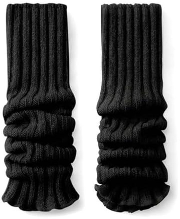 ZORVYN 1 paire de jambières tricotées, guêtres chaudes d'hiver pour femmes et filles, longues et élégantes pour bottes (50 cm)