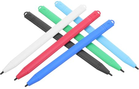 Lcd Drawing Board Pens 6 Pcs Plastic Kids Writing Tablet Pen | School Season Decor, Tablet Board Pen for Play and Painting, Not Easy to Break or Deform