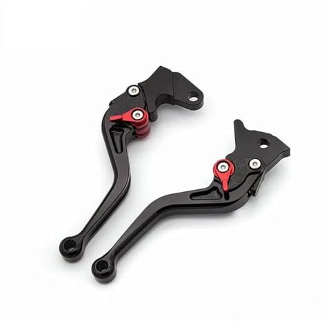Brake Lever Adjustable Motorcycle Brake Clutch Lever Front Rear Drum Brake Levers For Aprilia RS4 125 2011-2017(Black 147mm)
