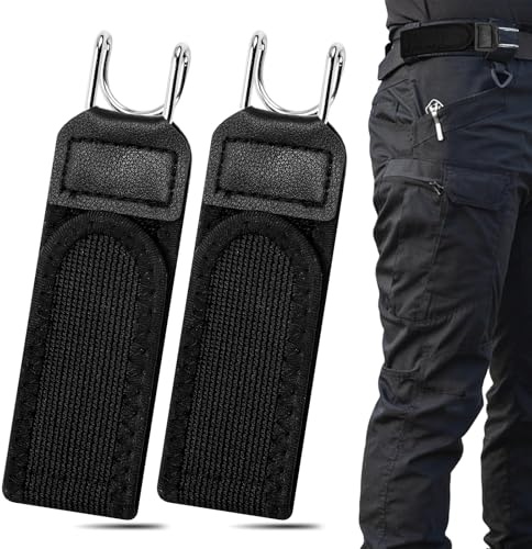 Bohrma 2-cintura uomo delat bälte utan spänne för män och kvinnor, osynligt elastiskt bälte, justerbart taktiskt bälte med metallkrok, elastiskt sidobälte utan spännen för fritidsarbete