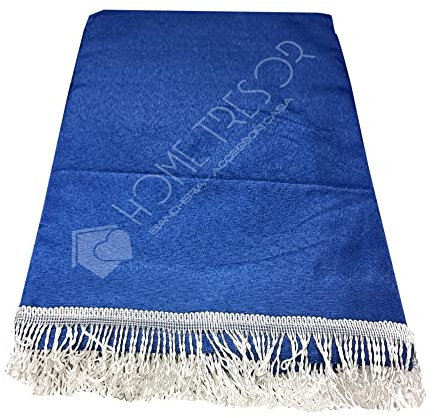 Home Tresor - Tenda da Sole a Caduta con Anelli e Ganci | Tenda da sole per Balconi, Verande, Gazebo in Tessuto Resistente per Esterno, 100% Poliestere, Tinta Unita Blu, Mis. cm. (140 x 250)