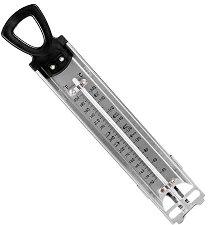 Termómetro para cocinar azúcar - Termómetros para Acero Inoxidable, con Gancho y Clip para ollas, termómetros para Dulces y temporizadores para Uso General en la Cocina