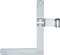 Connex Fensterwinkelband - 250 x 200 x 30 mm - Ø 13 mm - rechts - verzinkt / Fensterladen-Winkelband / Fensterband / Winkel-Ladenband / Scharnier / Beschlag für Fenster, Tore & Türen / DYB2901541