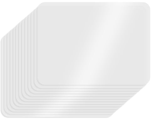 Tovagliette in Plastica, 16 Pezzi Tovagliette Americane Trasparenti, Tovagliette Americane Lavabili, Riutilizzabile Tovagliette Trasparenti, Adatto Cucine Ristoranti Hotel Caffetterie (40x30cm)