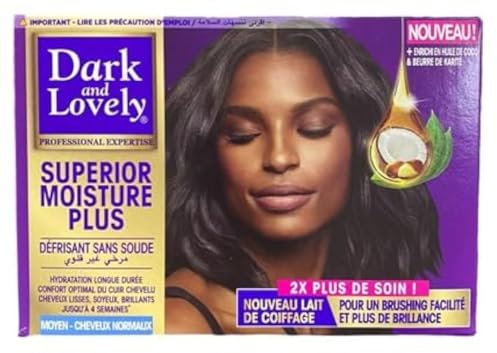 Dark & ​​Lovely - No Lye Relaxer Regular Kit Cabello Normal - Pack Promoo