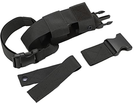 ANKROYU Porte-Bouteille, étui de Bouteille de Jambe, étui de Jambe Multifonctionnel, Sac de Bouteille d'eau Tactique, Sac de Bouteille d'eau léger pour Sports de Plein air, Camping (Black)