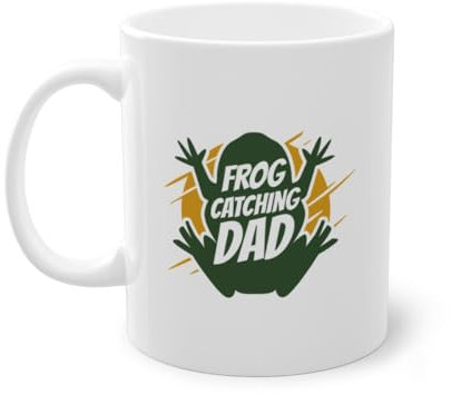 Frog Catching Dad Kaulquappe Froschzüchter Kaffeetasse | Laubfrosch Kröte Frosch Fänger Tasse Weiß (04220B)