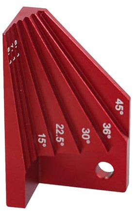 Bevel Block Gauge - Angle Finder Protractor, Aluminum Angle Block | Compact and Adjustable Angle Finder for Professionals, Precision Angle Measuring Tool for Woodworking, Carpentry, and Metalworking