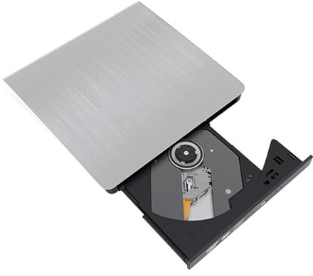Lettore di dischi per laptop, registratore disco esterno USB | Unità lettore disco USB | Unità disco di trasferimento dati ad alta velocità per computer po