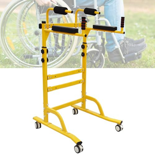 Gehgestell für Senioren mit Sitz, mit Rädern und Armlehne, Gehgestell mit Rädern, höhenverstellbar, Stehgestell für ältere Erwachsene